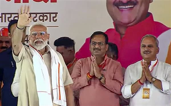 Congress plans to redistribute people’s property: PM Modi at Aligarh rally