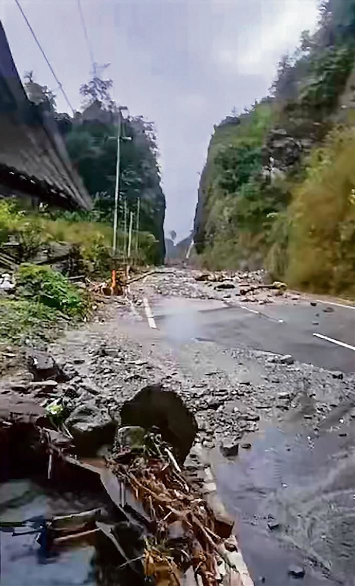 Key Arunachal road washed away in rain