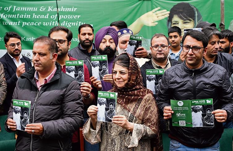‘Article 370 abrogation illegal’: Mehbooba Mufti in PDP manifesto