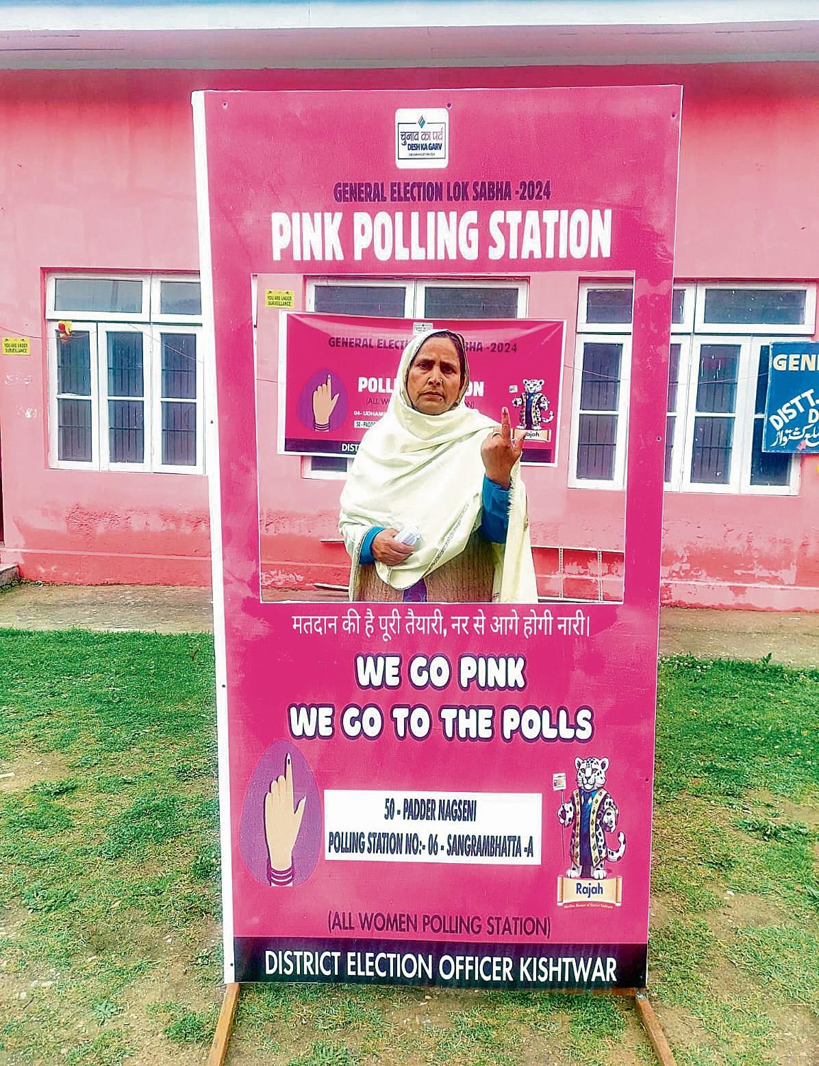 Udhampur: ‘Pink booths’ see heavy rush of women voters