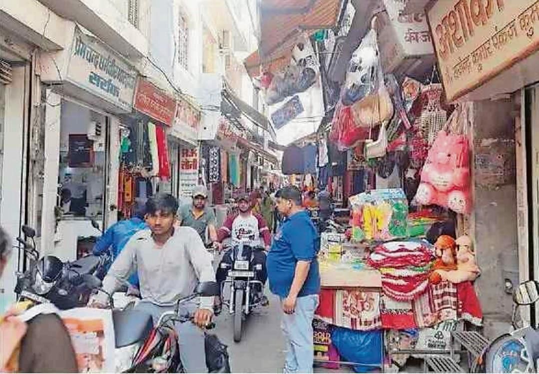 Narwana roads encroached upon by shopkeepers