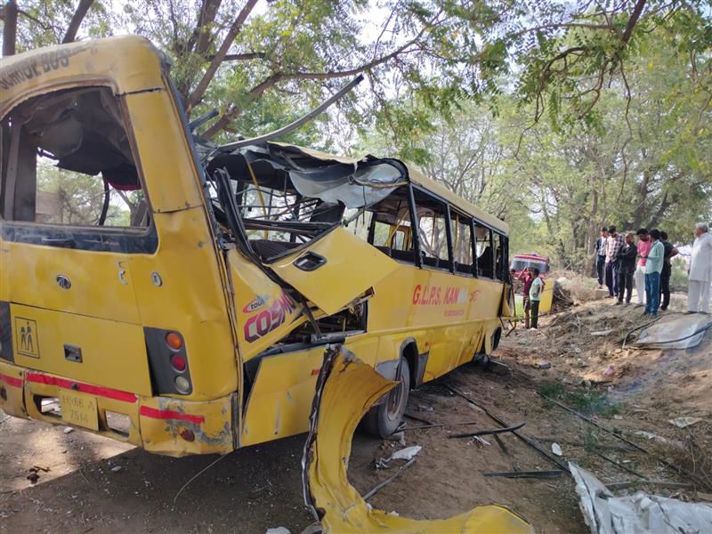Principal among 3 arrested after 6 schoolchildren killed, 20 injured in bus crash in Haryana’s Mahendragarh