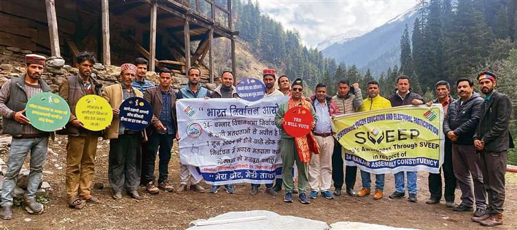 INDIA VOTES 2024: Voters of remote Kullu village exhorted to participate in polls