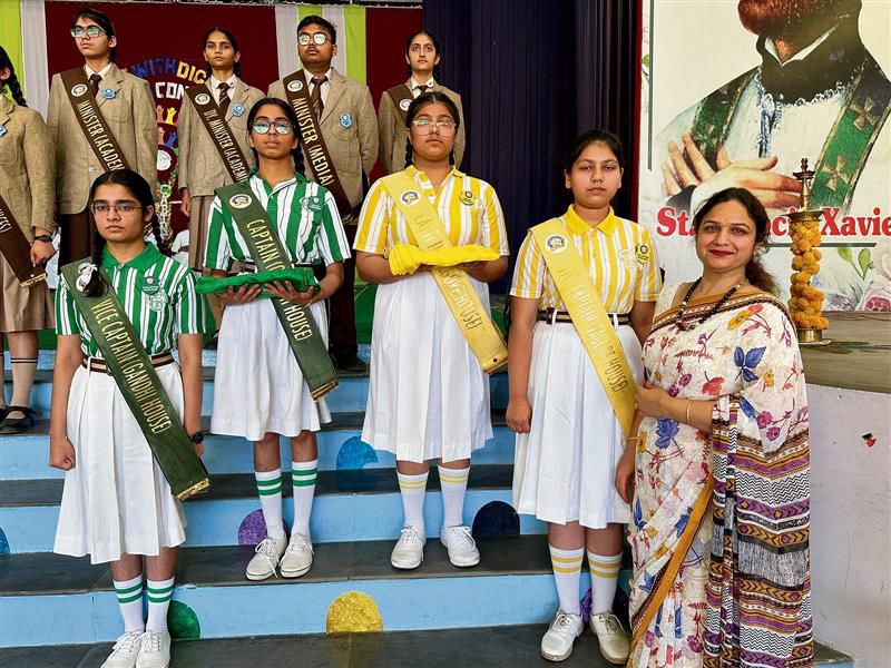 Induction ceremony at St Xavier's School in Sirsa