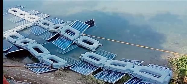 Floating solar plant at Bhakra suffers damage