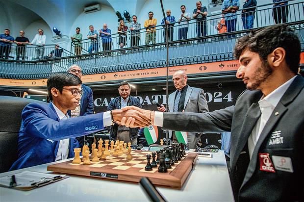 Gukesh and unbeaten Nepo neck and neck at top after 10 rounds