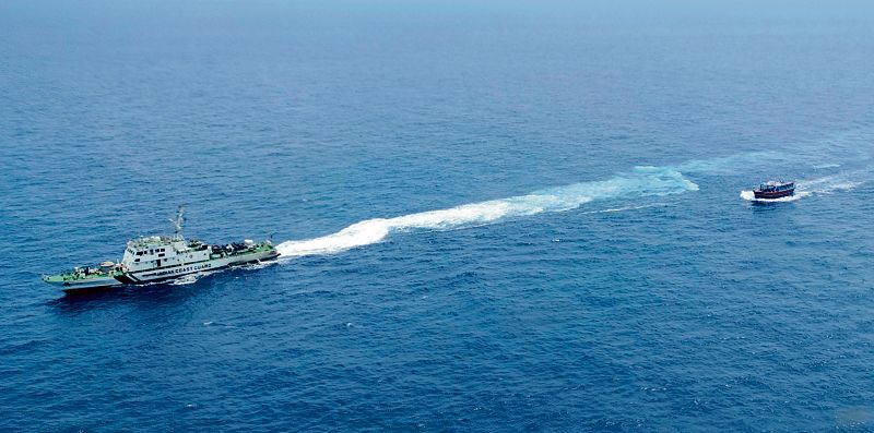Pakistani boat carrying Rs 600-cr drugs seized off Gujarat coast, 14 held