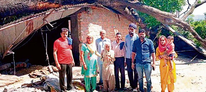 Una: Dead tree falls on house, damages roof , woman gets mere Rs 15k relief