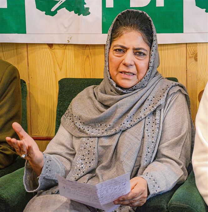 PDP leaders were blackmailed,  lured to quit party: Mehbooba