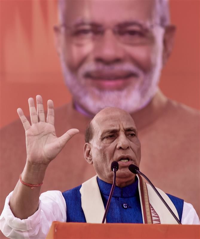 'People of Pakistan-occupied Kashmir will demand to be with India': Rajnath Singh