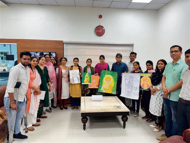 Painting contest at Dayanand college