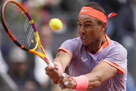 Rafael Nadal tested in 3-hour win over Cachin at Madrid; Swiatek reaches women's quarterfinals