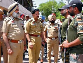 Police step up security around walled city for Navratri festival