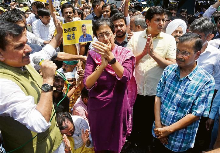 No permission was sought for AAP protest, say police