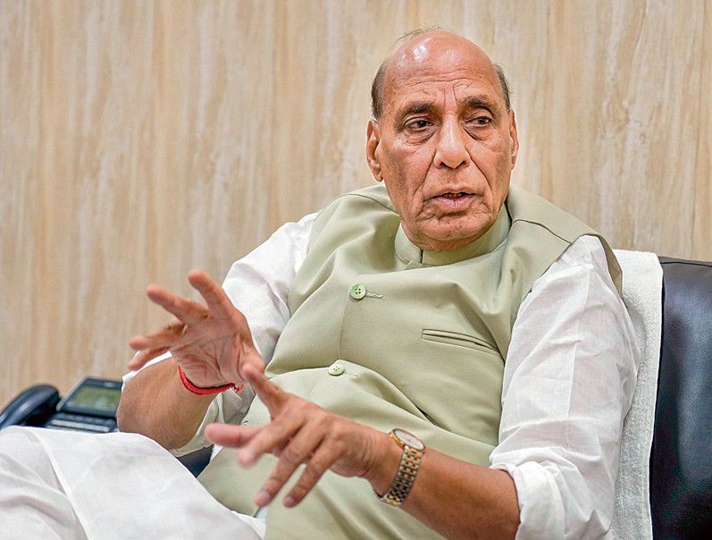 PoK people themselves will want to join India, no need for force: Rajnath Singh