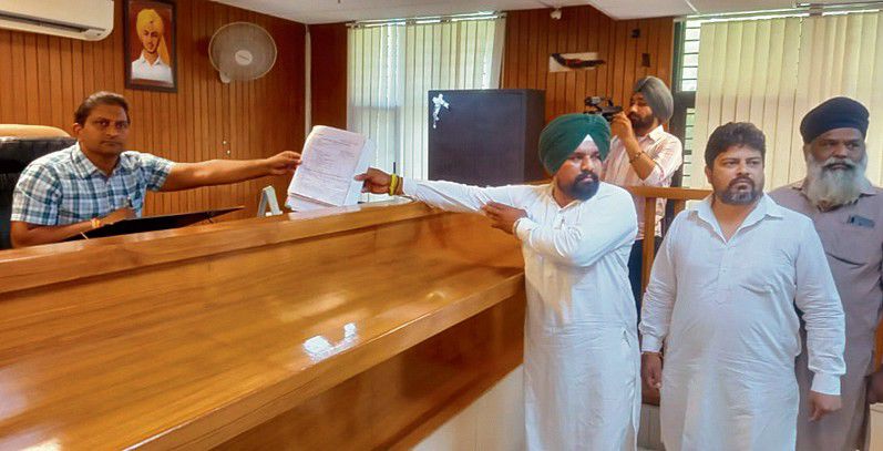 Aas Punjab Party candidate files papers from Khadoor Sahib
