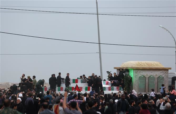 Iran’s supreme leader presides over funeral for president, others killed in helicopter crash