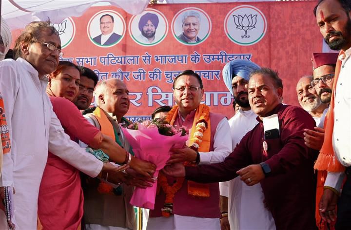 Patiala: Uttarakhand CM Pushkar Singh Dhami woos natives of hill state