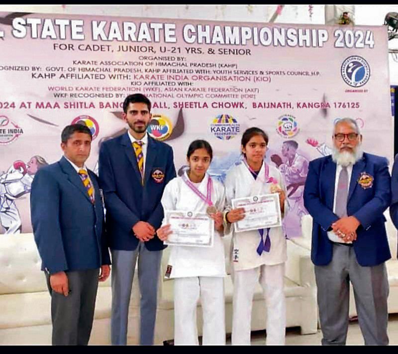 Sisters from Chamba win 4 medals in State Karate championship