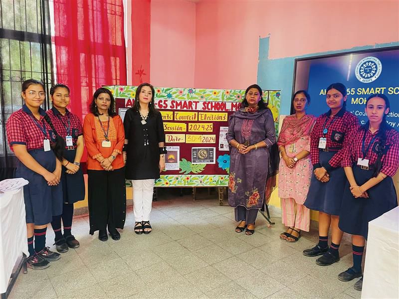 AKSIPS-65 Smart School, Mohali, conducts student council elections