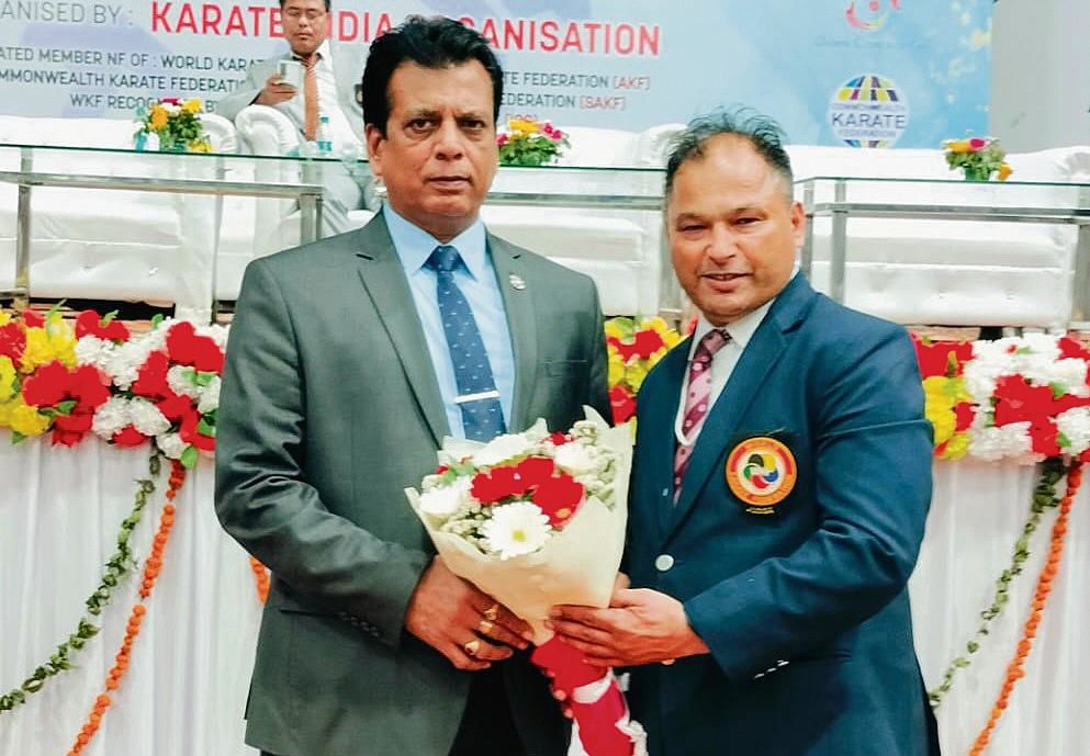 Hanshi elected president of Karate India Organisation