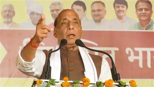 Those who run away from battle want to lead country: Rajnath Singh’s swipe at Rahul Gandhi