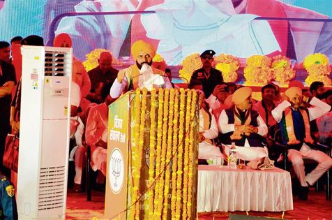 Nayab Singh Saini exhorts party workers to make people vote for nation’s development