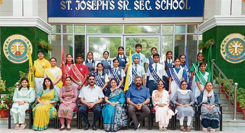 Investiture ceremony at St Joseph Senior Secondary School, Chandigarh