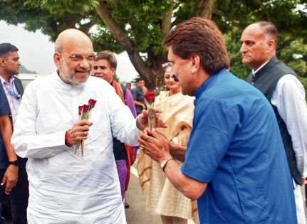 Shah in Srinagar on two-day visit, likely to chair security review meet