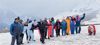 Rohtang gets snow,  5-km jam follows
