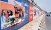 Posters, leaders’ photos blackened in Jalandhar