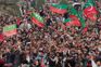 Heavy contingent of police deployed across Pakistan’s Punjab province to forestall protest by Imran Khan’s party