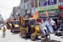 Bulldozer rally in Sirsa ahead of Yogi’s visit