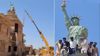 ‘Statue of Liberty’ in Punjab: Viral video triggers hilarious reactions, netizens say ‘owner installed it after being denied US Visa’