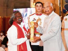 Awarded Padma Shri 2 years ago,  folk artiste working as daily wager