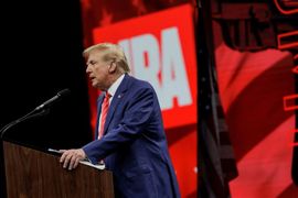 Trump pledges to 'roll back' Biden gun rules, fire ATF chief at NRA rally