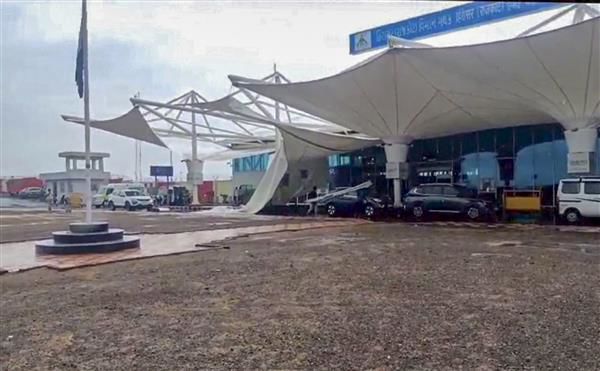 After Delhi, part of canopy collapses at Rajkot International Airport in Gujarat’s Hirasar