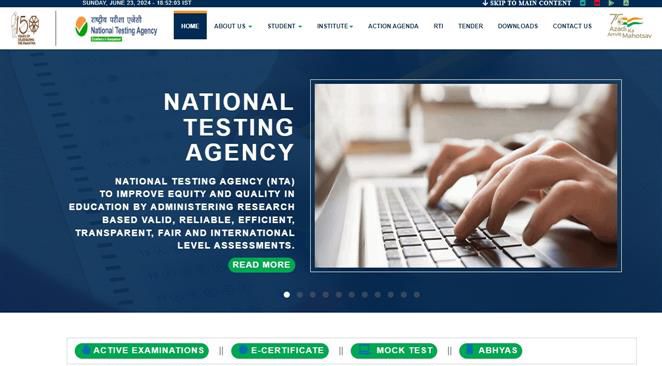 NTA website, its other portals secure; reports of they being hacked wrong: Officials