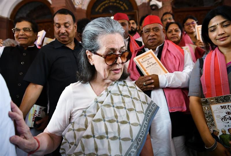 Election results moral defeat for Modi but he is continuing as if nothing changed: Sonia Gandhi