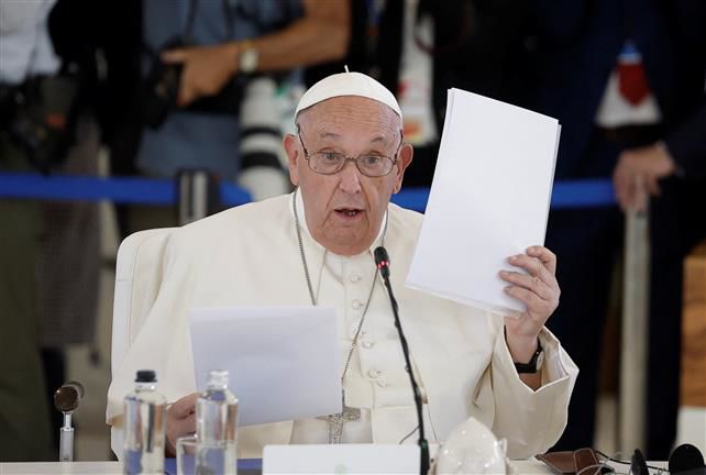 Pope Francis becomes first pontiff to address a G7 summit, raises alarm about AI