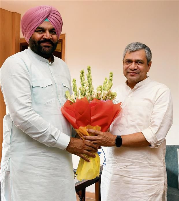 Gurjit Singh Aujla raises Patti-Makkhu rail link with Minister for Railways