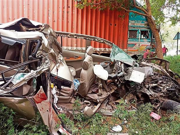 Four killed as car, truck collide head-on