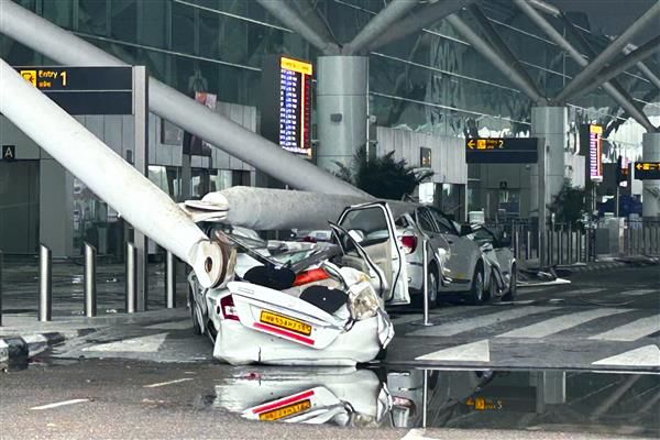 Cab driver dead, 6 injured as portion of roof collapses at Delhi airport’s Terminal-1; flight departures suspended till further notice