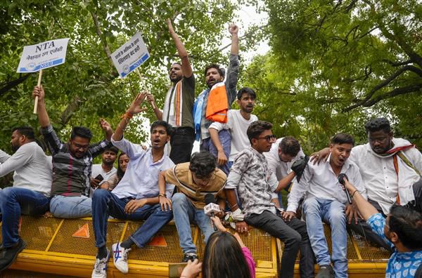 NEET-UG row: Over 2 dozen students detained during march to Parliament