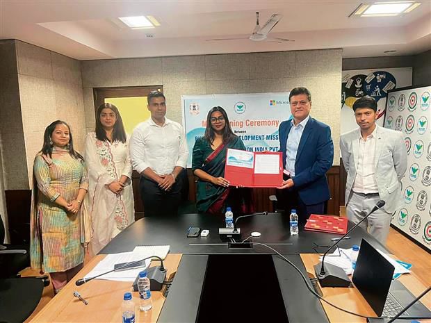 Punjab Skill Development Mission inks MoU with Microsoft to impart skills to 10,000 youth
