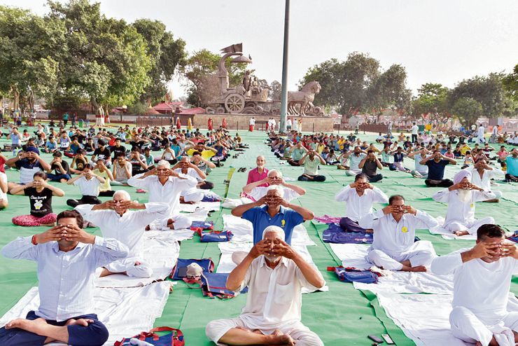 All set! Haryana gears up for International Yoga Day