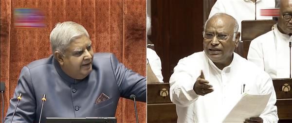 War of words between Jagdeep Dhankhar, Congress chief Kharge in Rajya Sabha