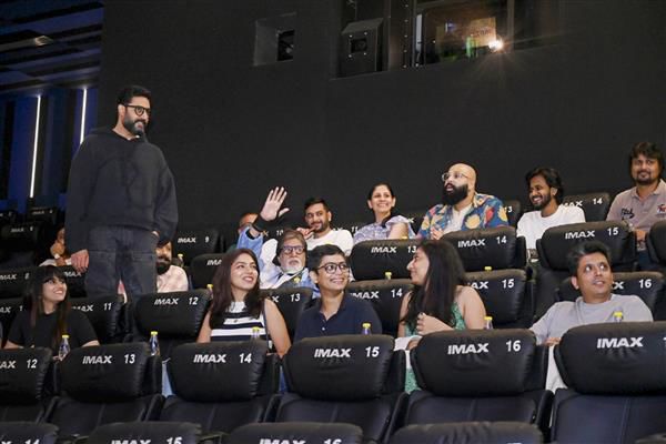 Amitabh Bachchan watches ‘Kalki 2898 AD’ for first time with son Abhishek Bachchan