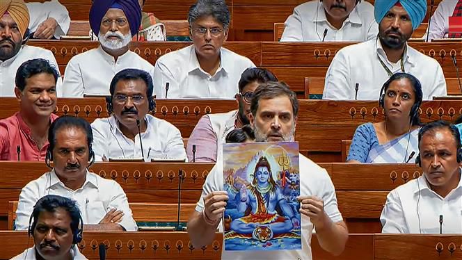 Rahul Gandhi takes ‘not Hindus’ dig at BJP in Parliament, PM Narendra Modi calls it attack on community