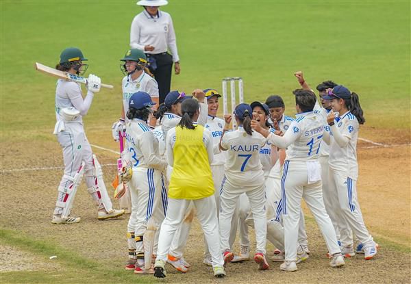 India overcome resilient South Africa to win one-off Women’s Test by 10 wickets
